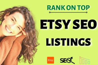 write etsy SEO titles, tags to rank listings and grow sales