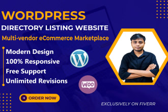 develop directory listing or marketplace wordpress website