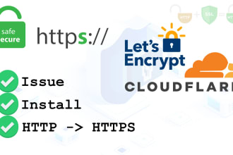 install SSL certificate lets encrypt and cloudflare and etc