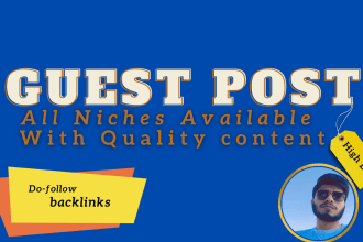 seo guest post link building blogger outreach link insertion