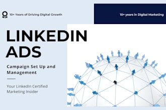 set up and managed your linkedin ads