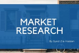 do comprehensive market research report, competitor analysis