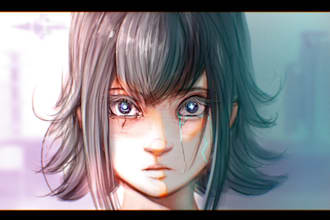 draw your oc in my high render style