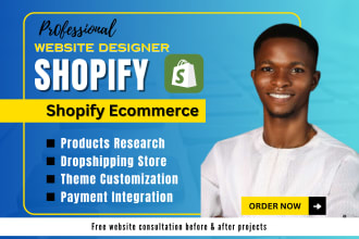 design shopify ecommerce website shopify store design shopify dropshipping store