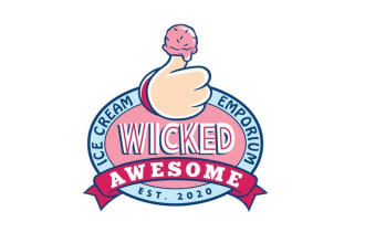 provide professional ice cream shop logo design