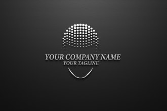 do custom logo for scalp micropigmentation barber shop and spa