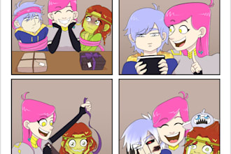 draw you a funny comic strip