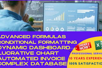 help you develop excel reports, dashboards, and charts