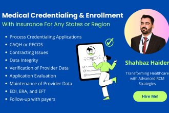 do medical credentialing and enrollment with insurance companies