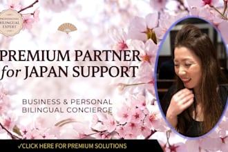 be your premium bilingual partner for local support in japan