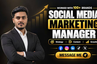 be your social media marketing manager