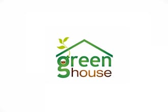design excellent awesome beautiful greenhouse logo in 1 day