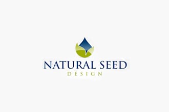 design eye catching  traditional best natural seed logo for you