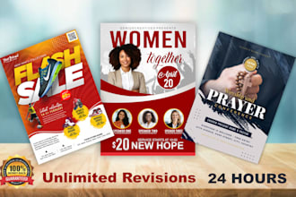 do business, event poster or flyer design in 24 hours
