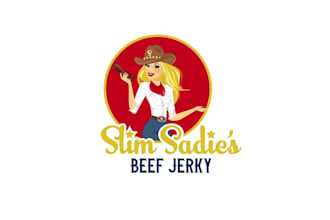 do modern beautiful wonderful excellent slim sadies beef jerky logo