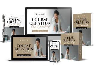 design for reskillify coaches product mockup, ecover bundle course