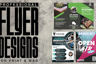 design your advertising flyer for print or web