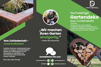 design your advertising flyer for print or web