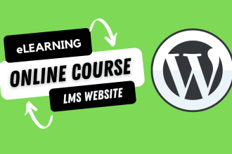 create an elearning online wordpress site with learndash lms