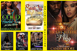 create urban book cover, fantasy and fiction in 6hrs