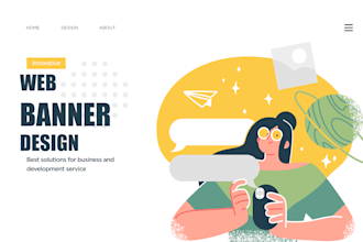 design web banner, banner ads and google banner ads for you