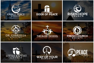 do modern church christian religious ministry logo