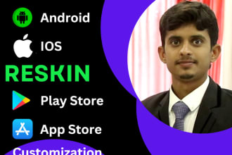 reskin, redesign, rebrand your flutter or codecanyon app,