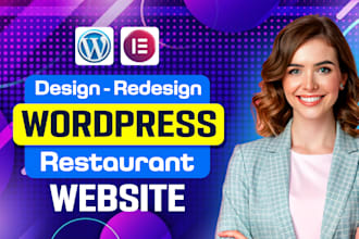 design restaurant website or food delivery website with online ordering