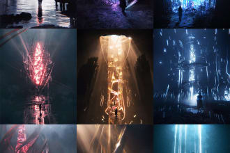 design unique, creative, abstract 3d concept animation