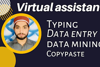 do data entry,copy paste and typing