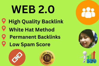 provide 100 web 2 0 backlinks through high authority sites