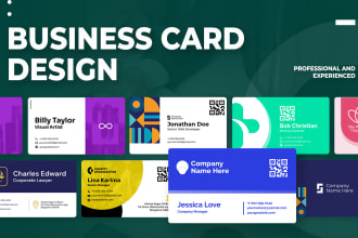 design a professional business card and letterhead