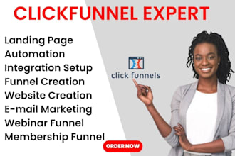 design clickfunnel landing page, sales funnel