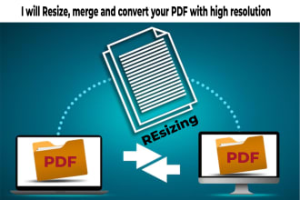 resize, merge and convert your pdfs with high resolution