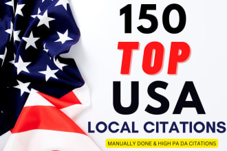 do top 150 USA local citations and directory submission