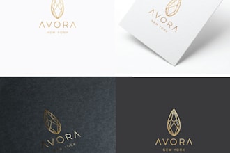 create a luxury monogram business logo with new concepts