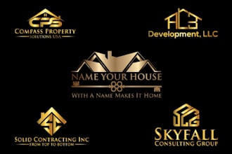 do real estate property construction investment logo