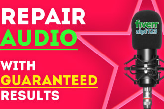 improve or repair bad audio recordings with the best method