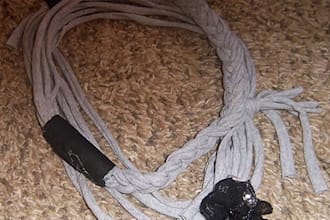 create a braided infinity tshirt scarf