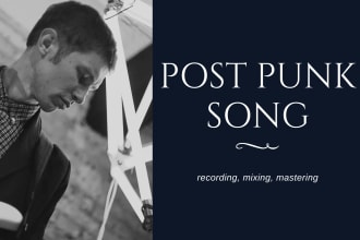 compose, record and produce post punk, new wave, synthpop