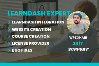 create wordpress lms website with learndash lms plugin