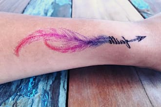 draw custom unique tattoo design for you