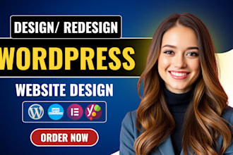 create full responsive wordpress website using elementor pro