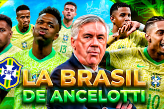 design eye catchy sport, football thumbnail for youtube