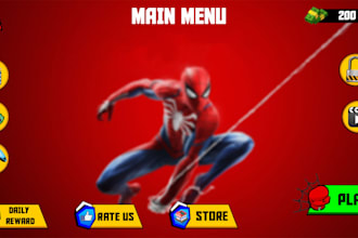 do 2d and 3d mobile game ui design