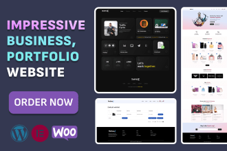create impressive business portfolio website using wordpress