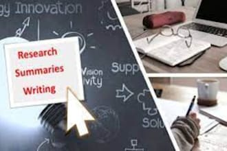 do research, summaries, technical writing, and essays