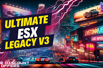 create a premium fivem esx server with custom scripts