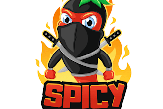 do make an modern custom ninja logo