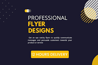 design professional creative flyers